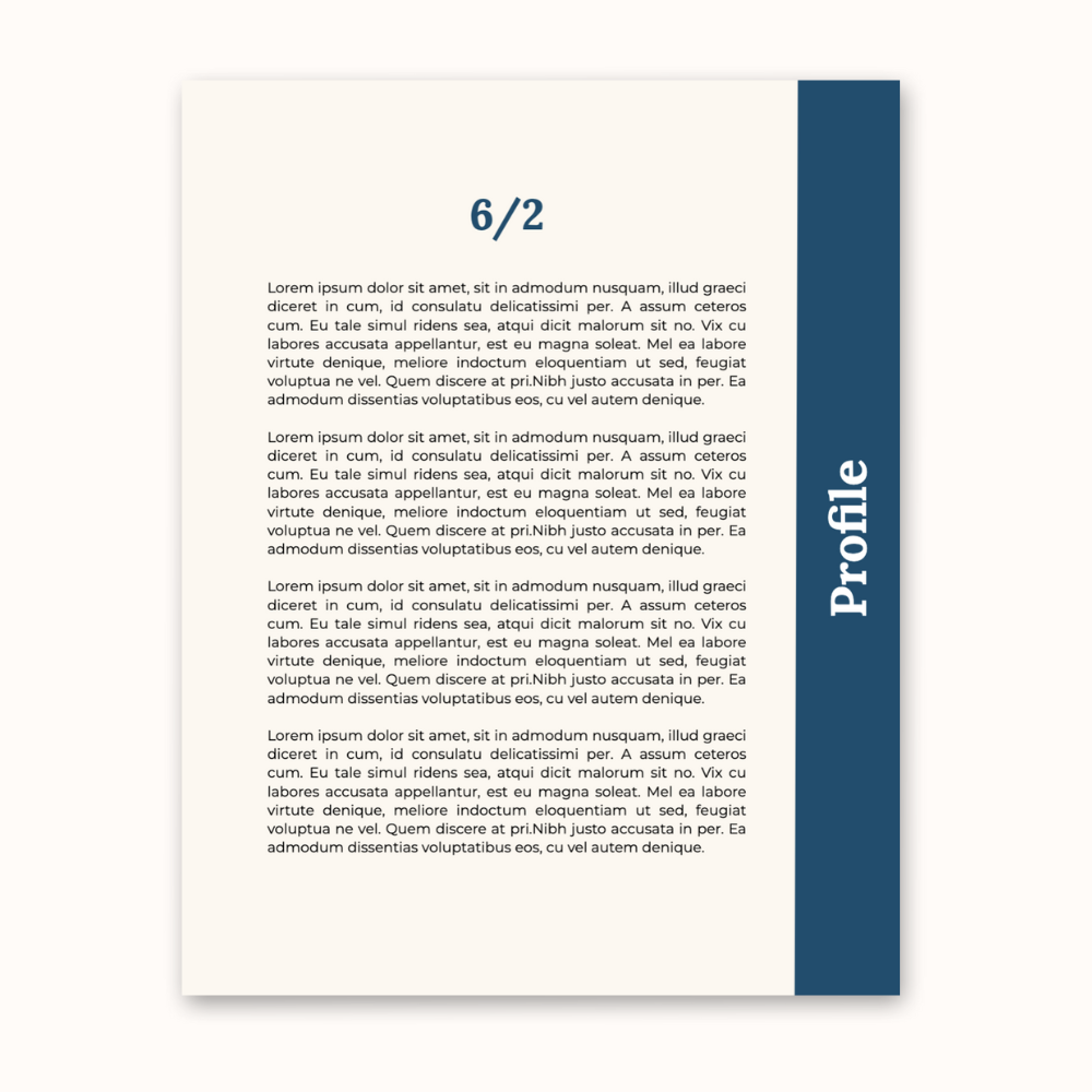 Profile Page - US Letter
