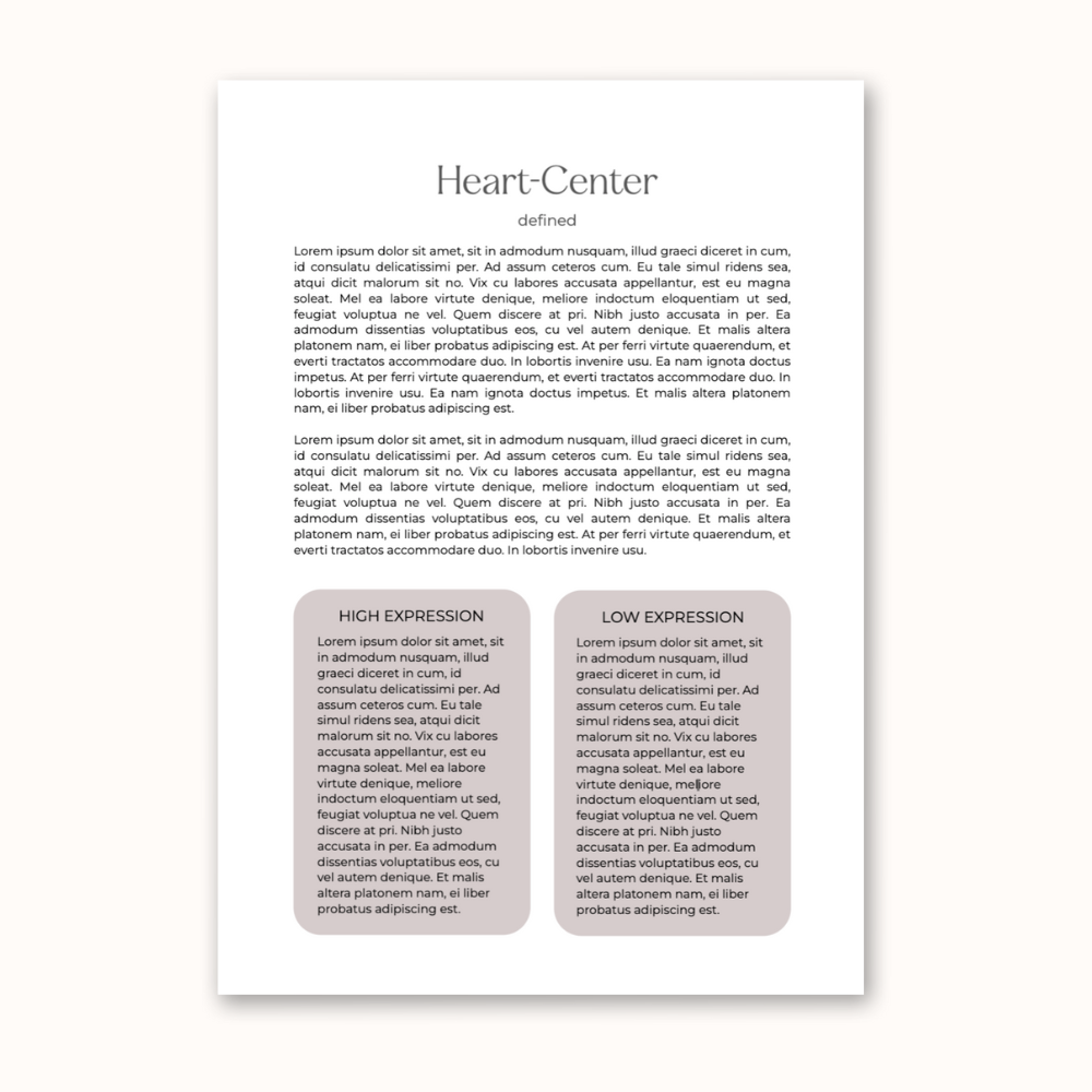 Center Page - A4