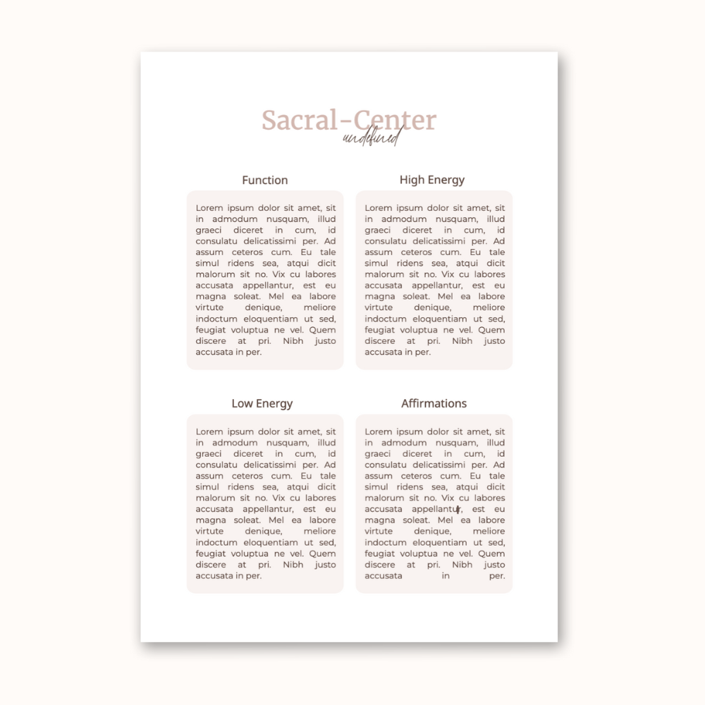 Center Page - A4