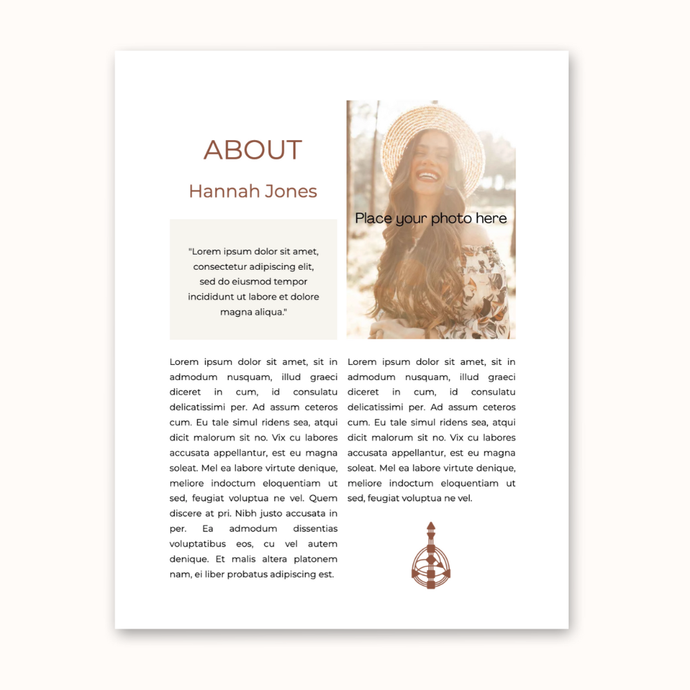 About me - US Letter