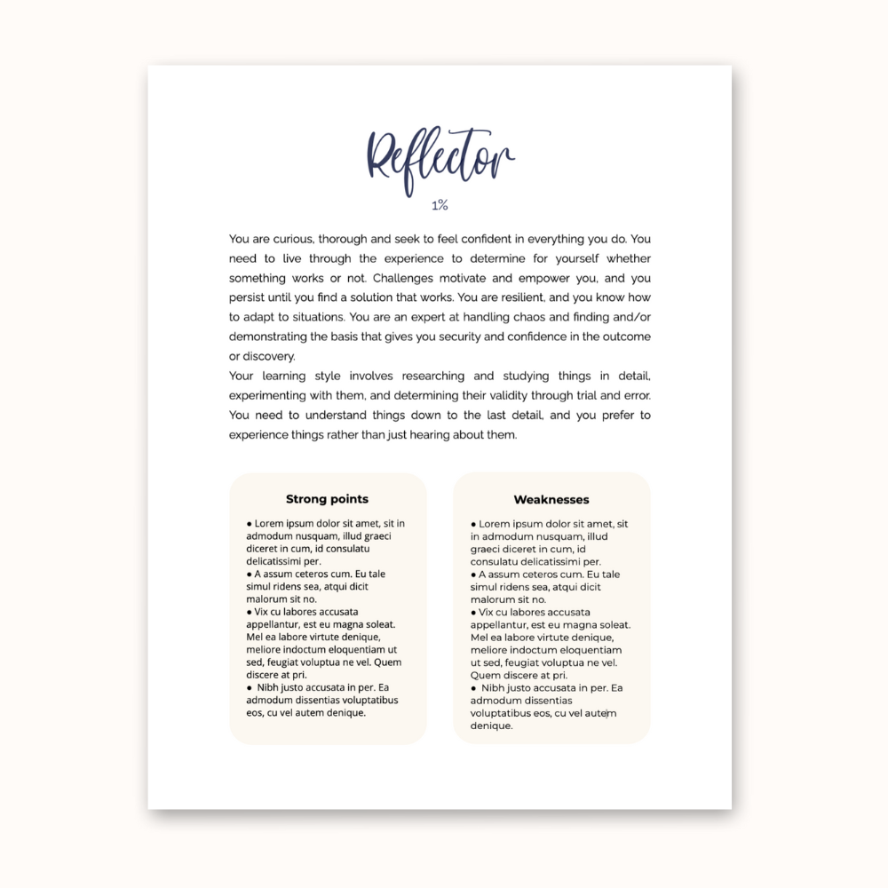 Type - US Letter